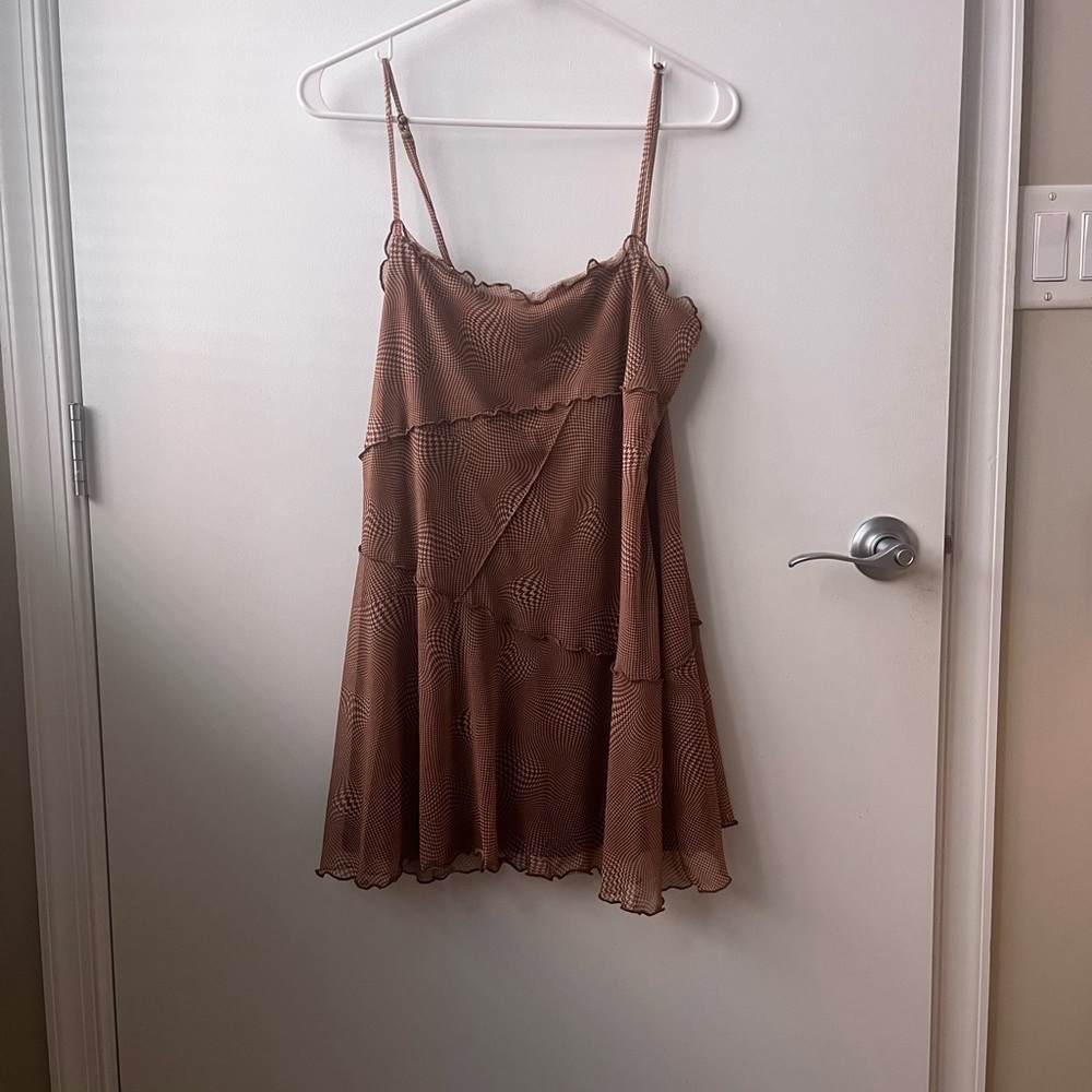 Checkered pattern sleeveless dress from Urban